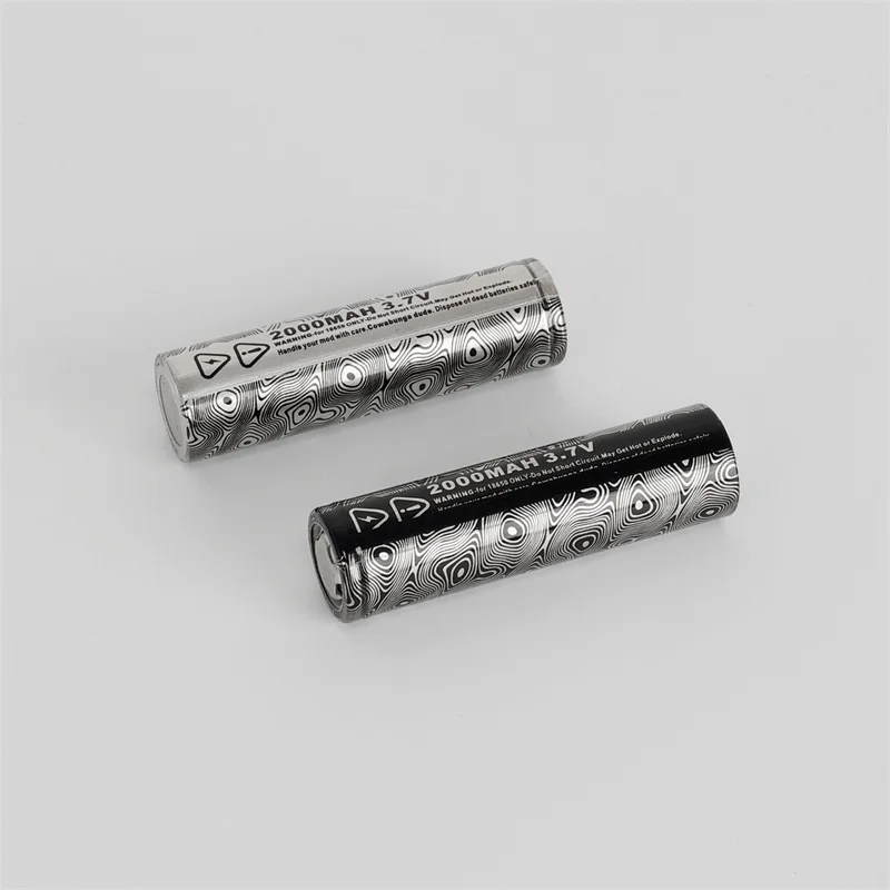 5 قطعة/الوحدة YFTK نمط 18650 بطارية ليثيوم عالمية غطاء محمي جلود أسود فضي الملمس PVS المواد نمط جميل #2