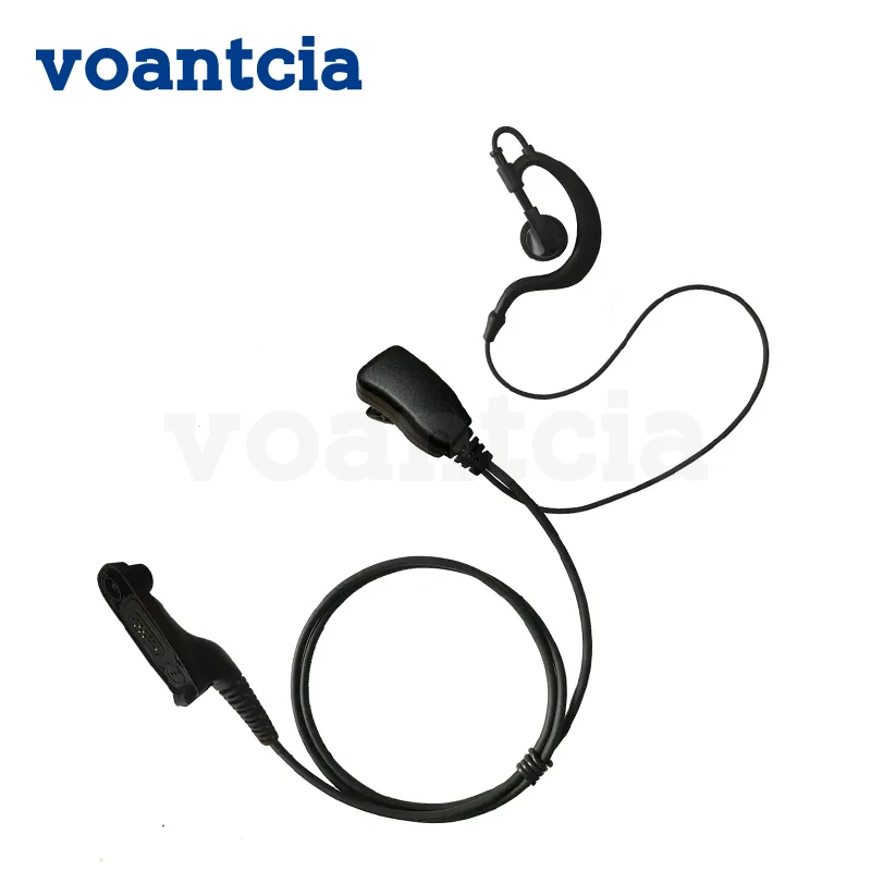 Curve Earpiece Headset Mic for Motorola XIR P8268 P8260 P8200 APX4000 APX2000 APX6000 XPR6300 MTP6550 Walkie Talkie Ear Hook