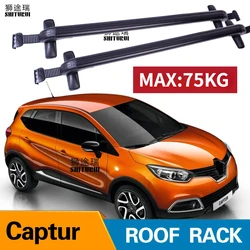 2Pcs Roof bars For RENAULT Captur SUV 2013-2021 Aluminum Alloy Side Bars Cross Rails Roof Rack Luggage