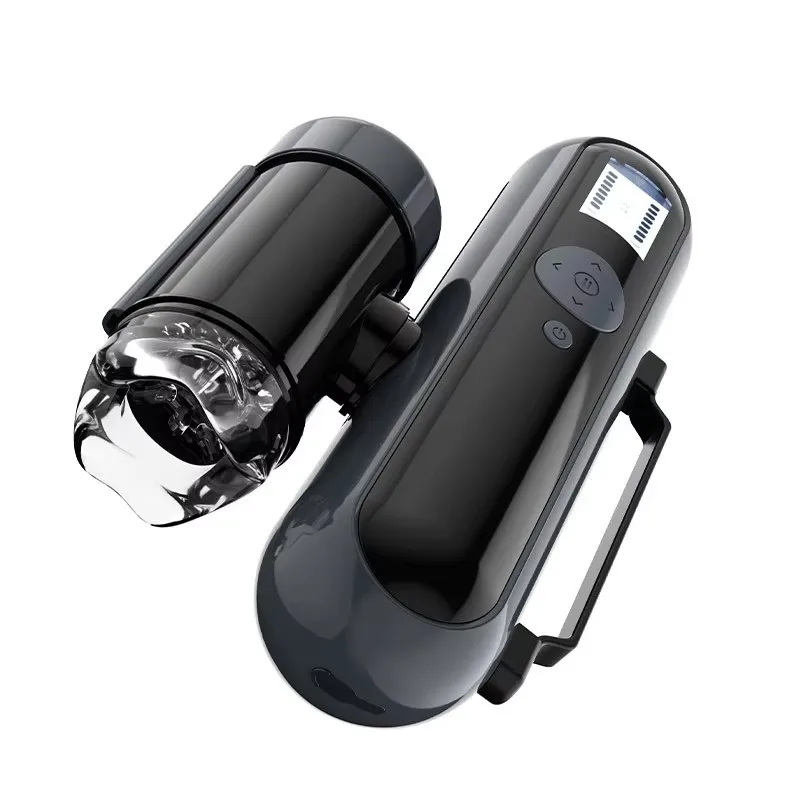 APP Control Male Masturbator AI Voice Intelligent Interactive Telescopic Masturbator LCD Display Men Sex Toy Artificial Vagina