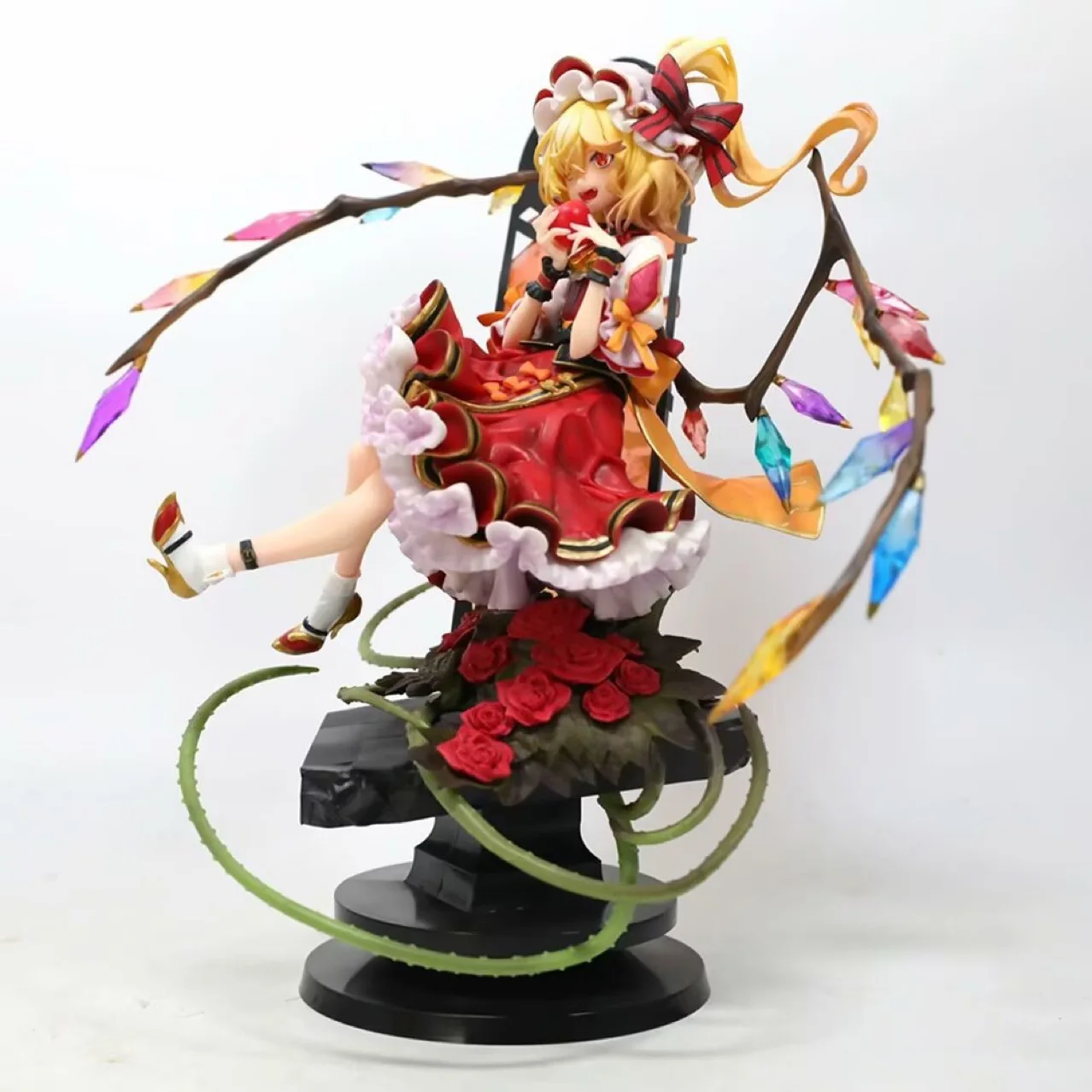 

30CM Touhou Project Flandre Scarlet Beautiful Girl Anime Handmade Action Figures Desktop Case Decoration Ornament Gift