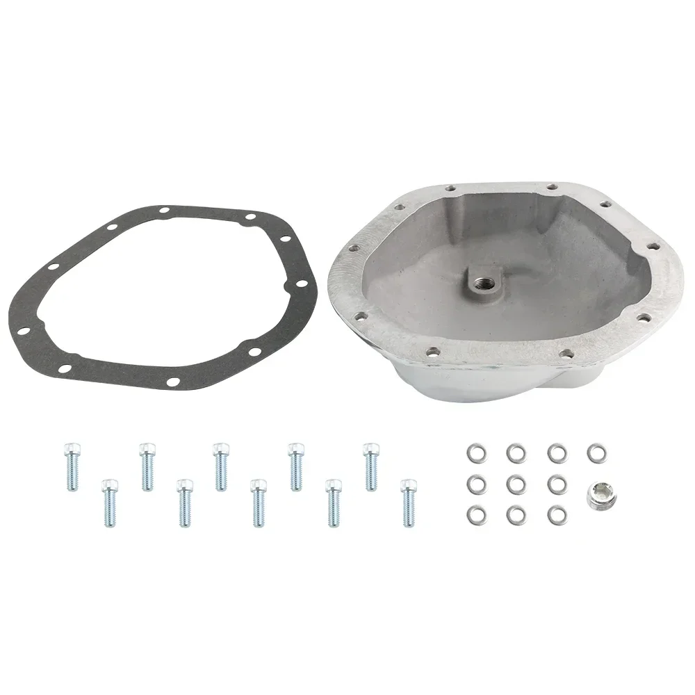 Capa diferencial de alumínio traseira de 10 parafusos, resistente ao desgaste, resistente, conveniente para dana 44 chevrolet dodge jeep harvester