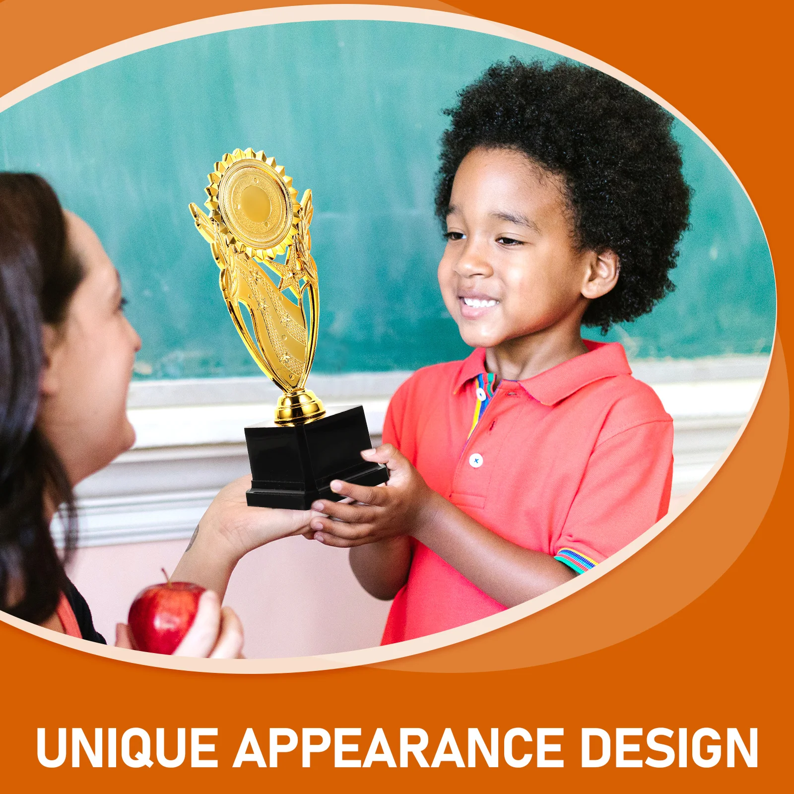

Creative Competition Trophy 3D Design Award Cup For School Ceremony Kids Party Event Decor Plastic Durable Unique Trophies