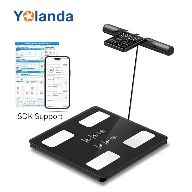 Yolanda Smart Body Scale with LED on Handle Health Body Composition Segmental Metrics Weight Scale
