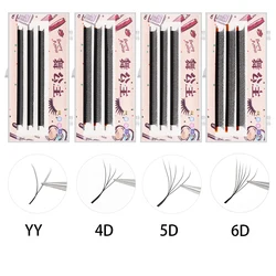 3Rows YY Shape Eyelash Extension Natural Soft Faux Mink Eyelashes D Curl 0.07 Lashes Brazilian Individual Makeup Volume Lash