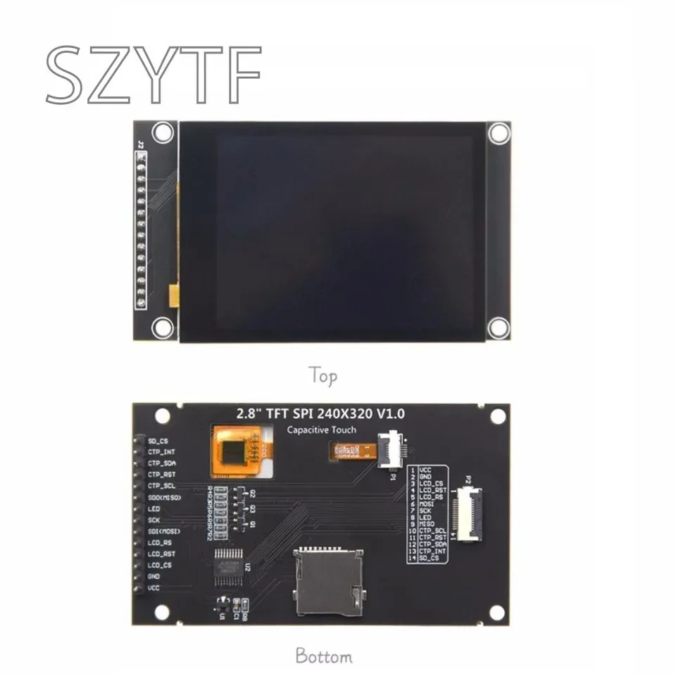 

2.8 Inch 240×320 SPI Serial TFT LCD Module Display Screen With Touch Panel Driver IC ILI9341V