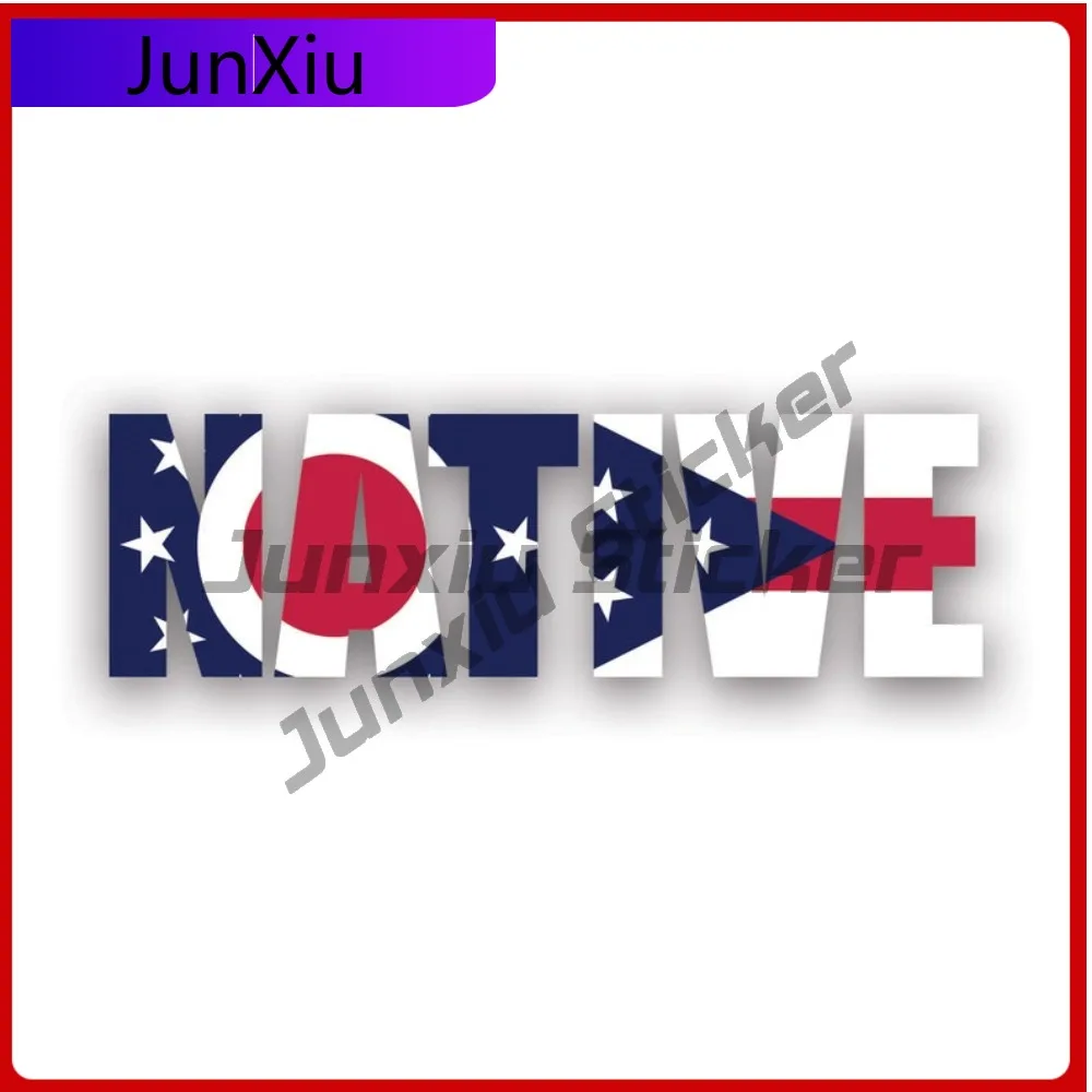 

Наклейка с изображением местных достопримечательностей Огайо, устойчивая к царапинам и воздействию солнца, для ноутбука, заднего стекла, бампера, легко наносится, съемная, декоративная.