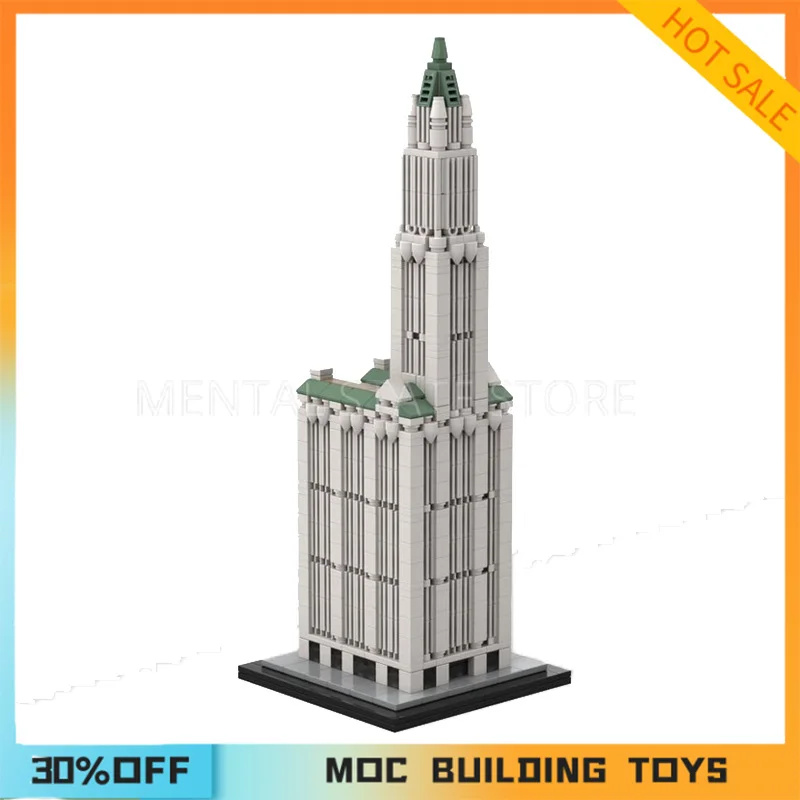 1117PCS Customized Woolworth Building 1:800 Scale Building Blocks Technology Bricks DIY Creative Assembly Education Toy Gifts