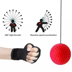 Boxing Speed Ball Head-Mounted PU Punch Ball Mma Sanda Training Hand Eye Reaction Home Sandbag Muay Thai Boxeo Fitness Equipment