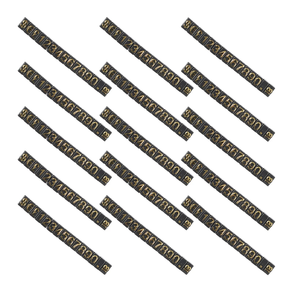 

15 Price Number Cubes Black Gold Jewelry Watches Fruits Vegetables Jewelry Price Cube Labels Display Stands