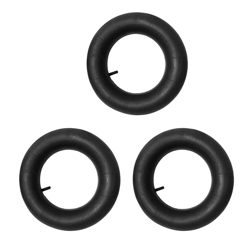 

3X Wheelbarrow Inner Tube 3.50-8 Heavy Duty Rubber Inner Tube Replacement With Tr13 Valve Stem Garden Cart Inner Tube B