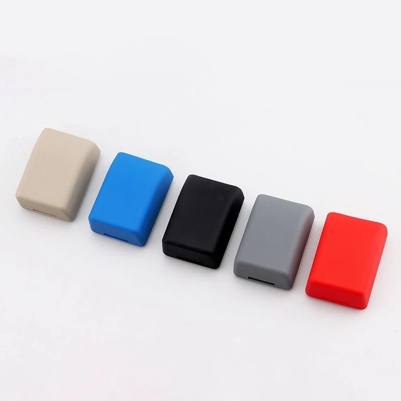 New Universal Car Seat Belt Buckle Covers Socket Protector Silicone Anti Scratch Interior Protective Case Dust Prevention Set