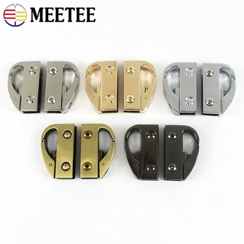 2/5/10/20Pcs Carabiner Clips Metal Buckles Screw Swivel Trigger Lobster Buckle Bag Strap Side Clip Clasp Spring Hook Hardware