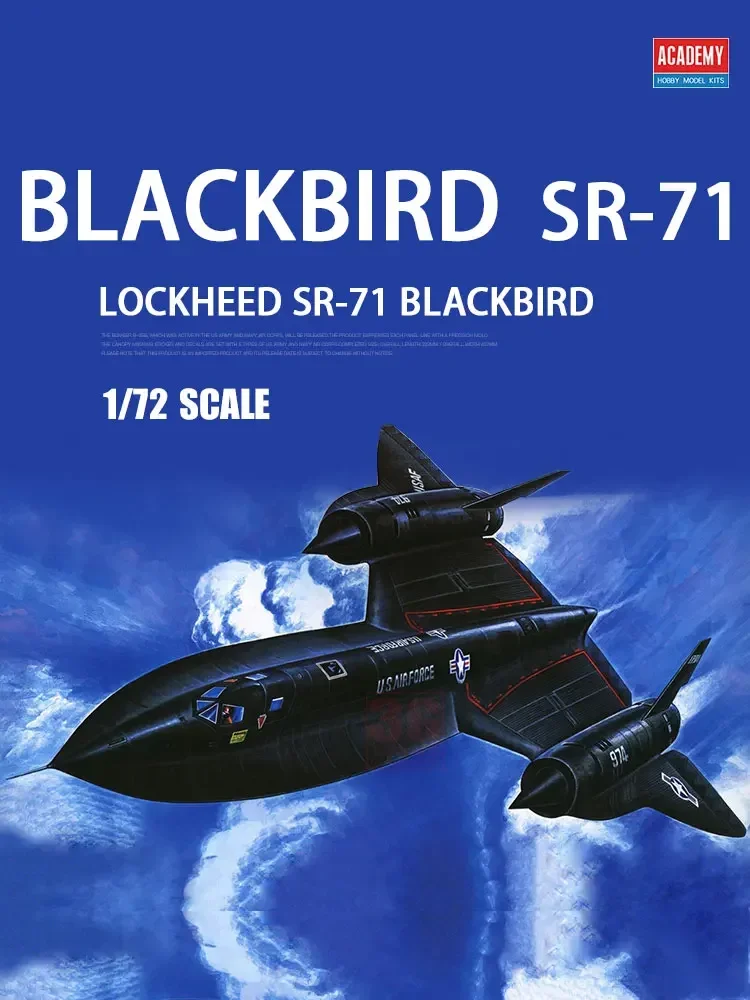 Academy Assembly Aircraft Model Kit 12448 Lockheed SR-71 Blackbird Limited Edition 1/72 Scale