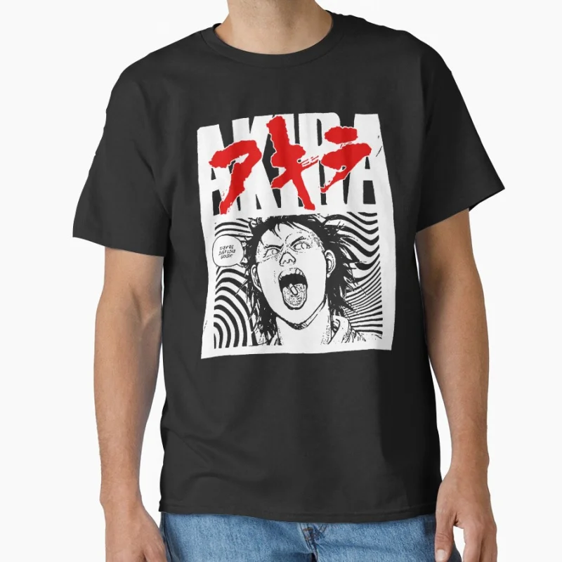 

Vintage Tetsuo 90s Neo Tokyo Explosion Akira Cyberpunk Anime T shirt Large size Tops Manga Graphic Print Y2k Clothes Cartoon Tee