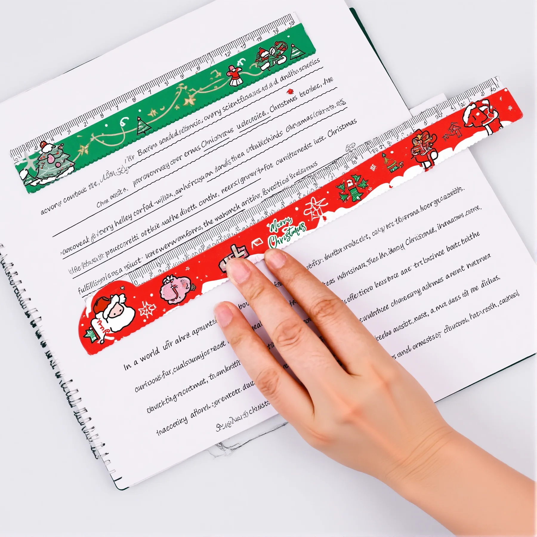 Student Ruler Cartoon Alien Ruler Christmas Ruler Magnetic For School Home Stationery Collection