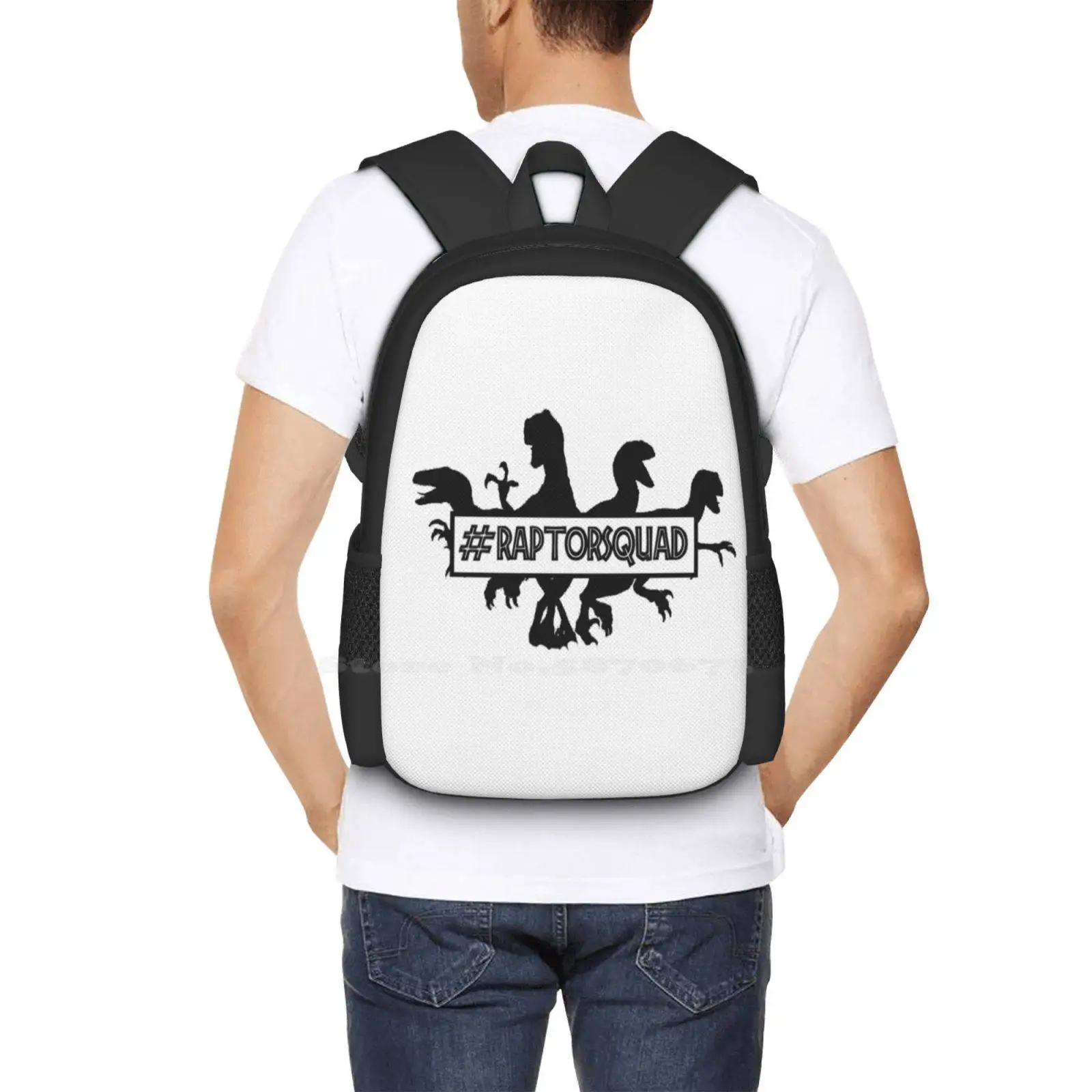 #Raptorsquad School Bags Travel Laptop Backpack World Raptor Suqad Squad Goals Velociraptor Echo Delta Blue Charlie Chris Pratt