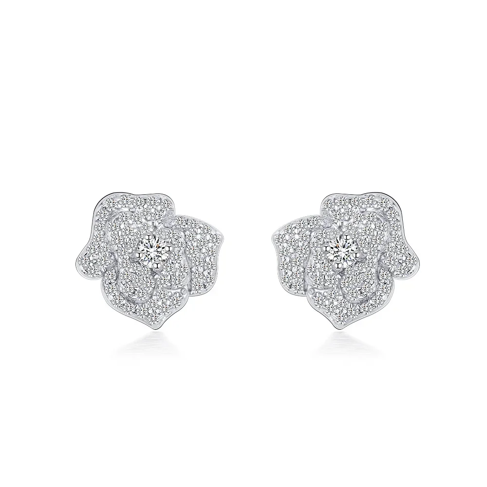 

2025 S925 Silver Fashion Simple White Round 2.5mm Earrings Hot Selling Earstuds Earrings Wedding Jewelry