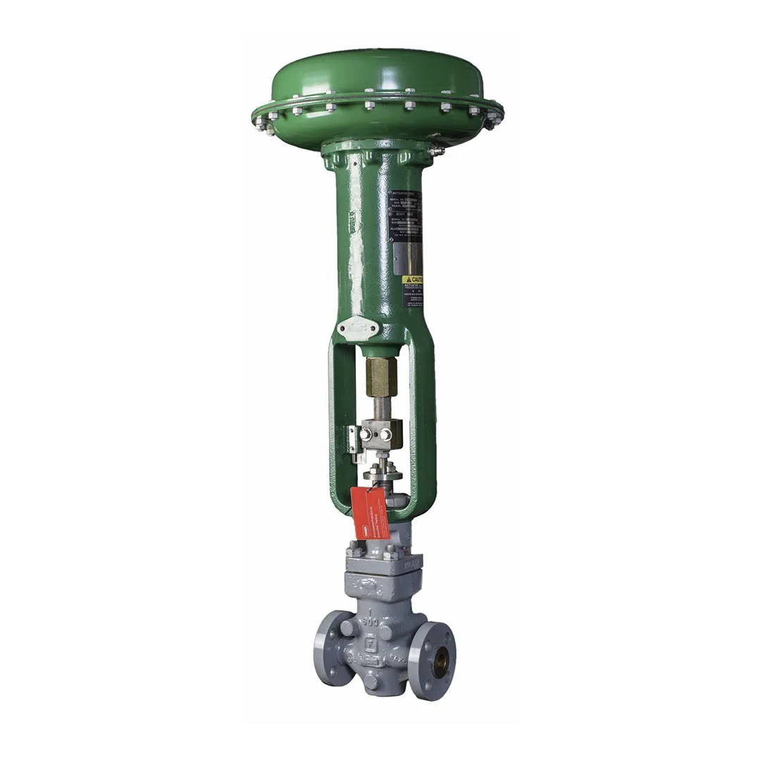 Control Valve Sliding Stem Pneumatic Valve Plug Stability Full Pressure Drop Capability High Pressure Globe Valve