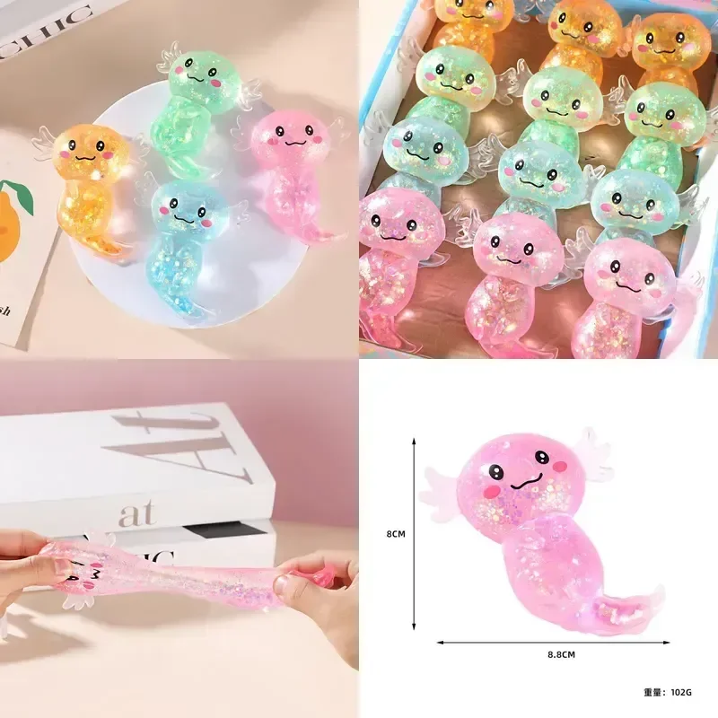 Maltose salamander pulp decompression ball cross-border artifact decompression simulation toy venting slow rebound pinch
