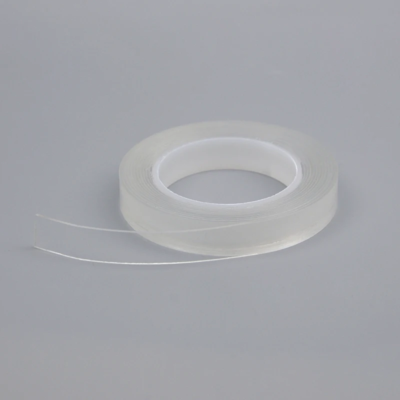 واسعة 1 سنتيمتر طويلة 2 متر شفافة نانو الشريط قابل للغسل قابلة لإعادة الاستخدام على الوجهين Traceless ملصق للإزالة