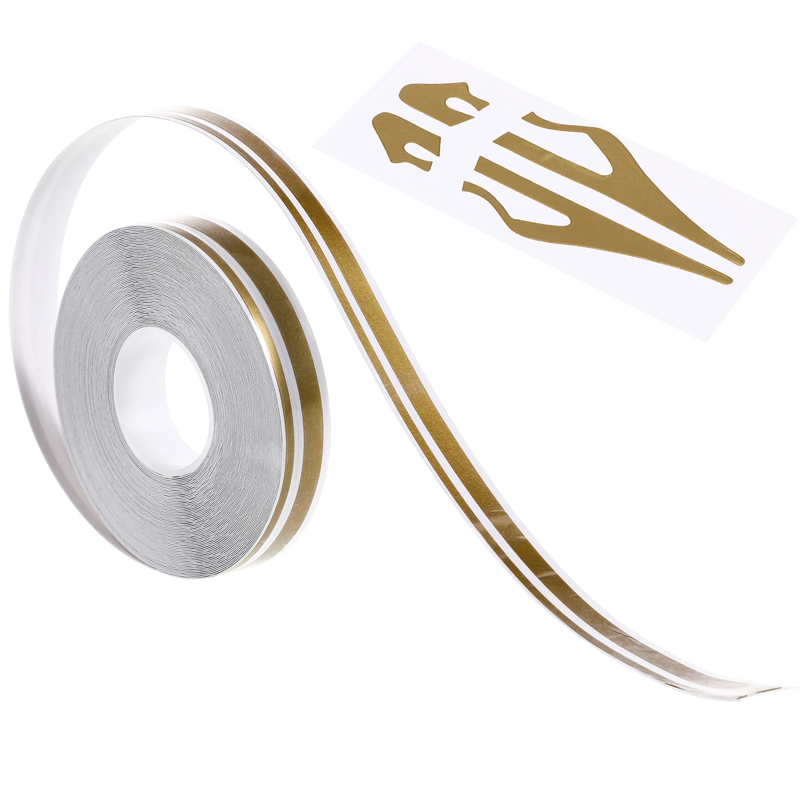 Water Proof Mirror Decor Pinstriping Decals for Trucks Gold Adhesive Trim Car Pinstripe Tape