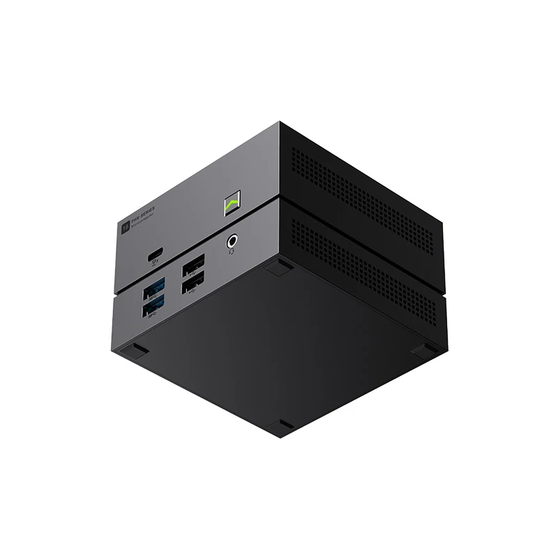 R5-6600U is equipped with 6400Mhz 6-core 12-thread mini computer 4.5GHz 4.0 SSD WIFI6 gaming computer