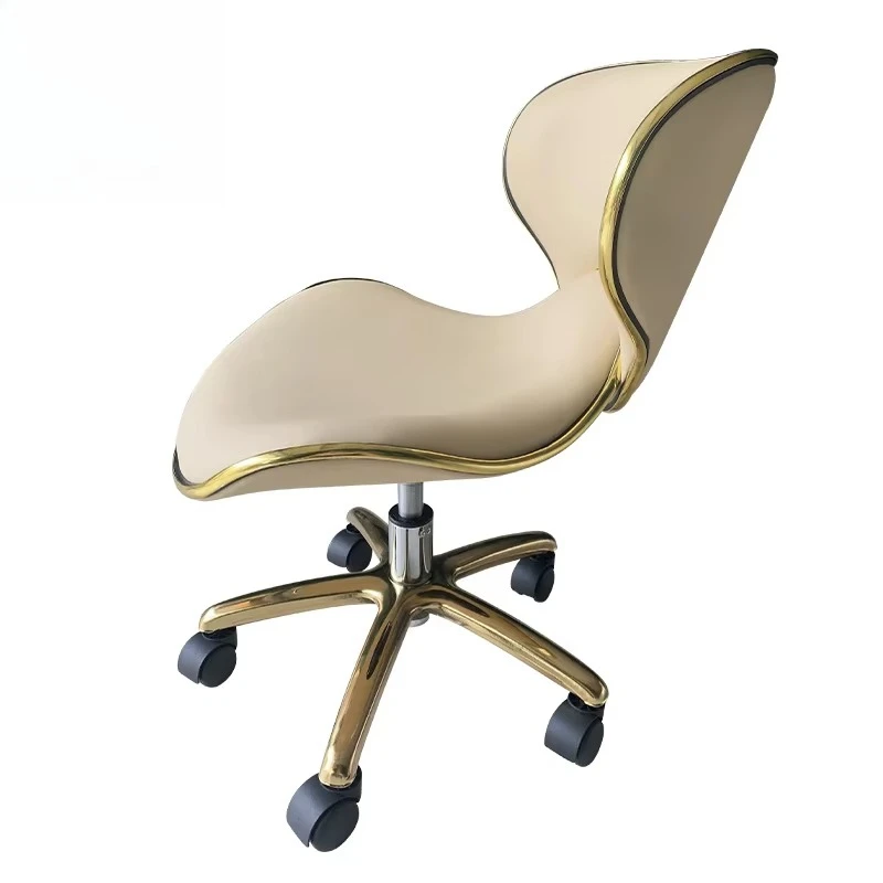 Cheap Beauty Spa Salon Pedicure Small Comfortable Small Manicure Stool Modern Black with Wheels for Sale Made in China