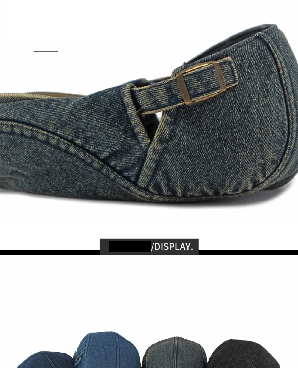 HT5155 Herren- und Damen-Baskenmütze, Künstler-Malermütze, Denim-Ivy-Flatcap für Damen und Herren, 2026 Neue Herbst-Winter-Fleece-gefütterte Denim-Baskenmütze – Detail 6