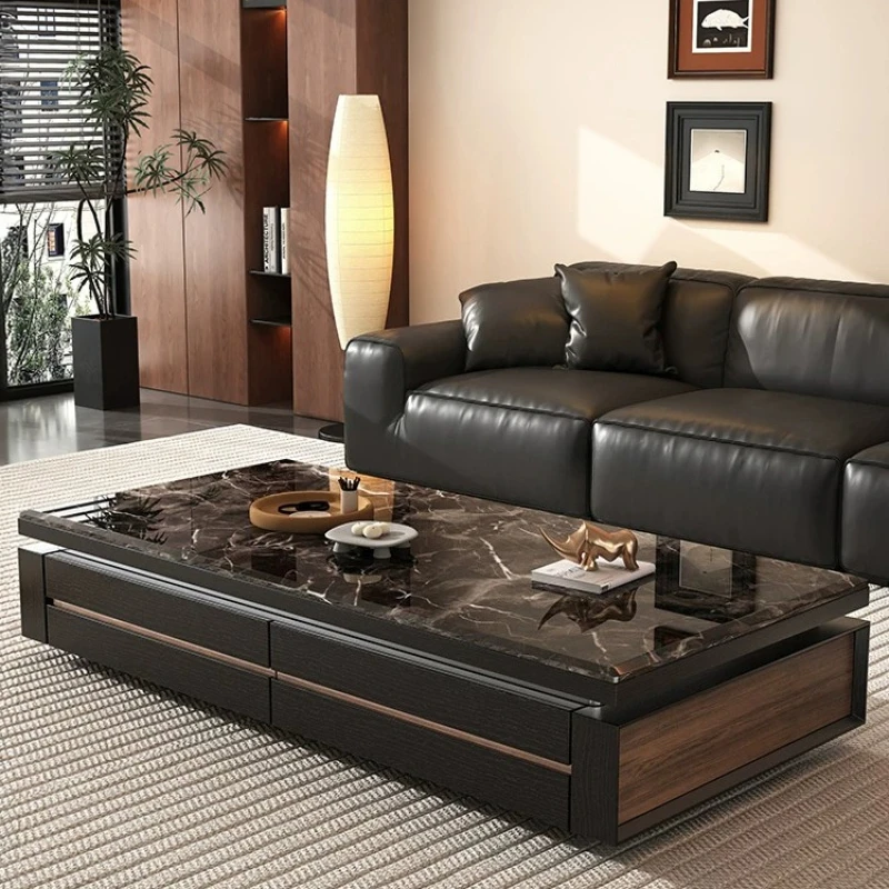 Italian Classy Living Room Coffee Tables Business Nordic Modern Coffee Tables Luxury Black Mesa De Centro Sala Furniture Home