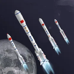 1: 150 plastic rocket model ornaments,simulated space rocket toys,children's toy gifts,wholesale