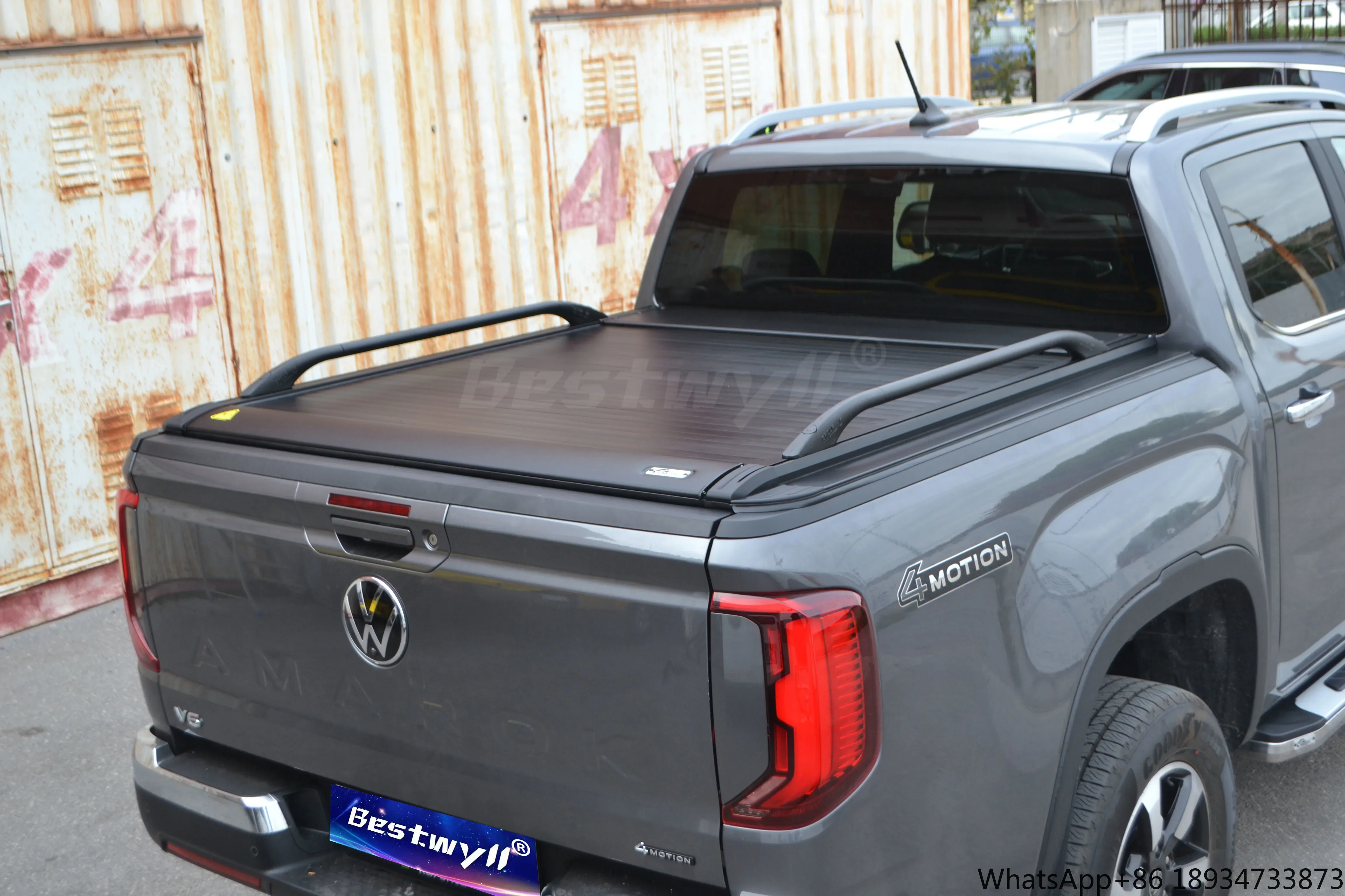 BESTWYLL Wholesale Suppliers Roll Top Pick Up Truck Rear Roller Lid Shutter Bed Electric Tonneau Cover For 2023 Vw Amarok E-K81