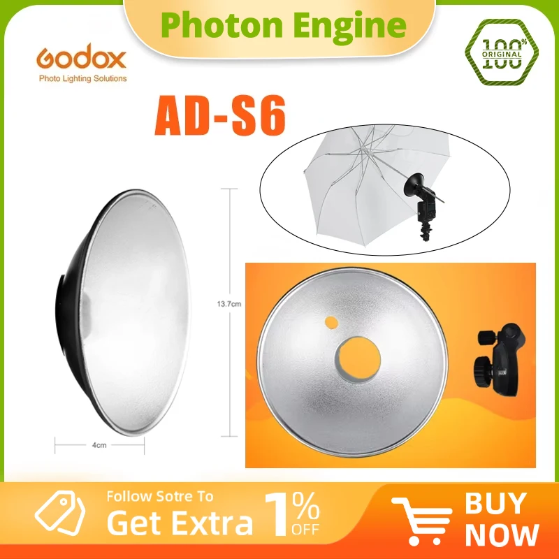 Godox AD-S6 Portable Umbrella- - Photography Lighting Kit 评论和价格