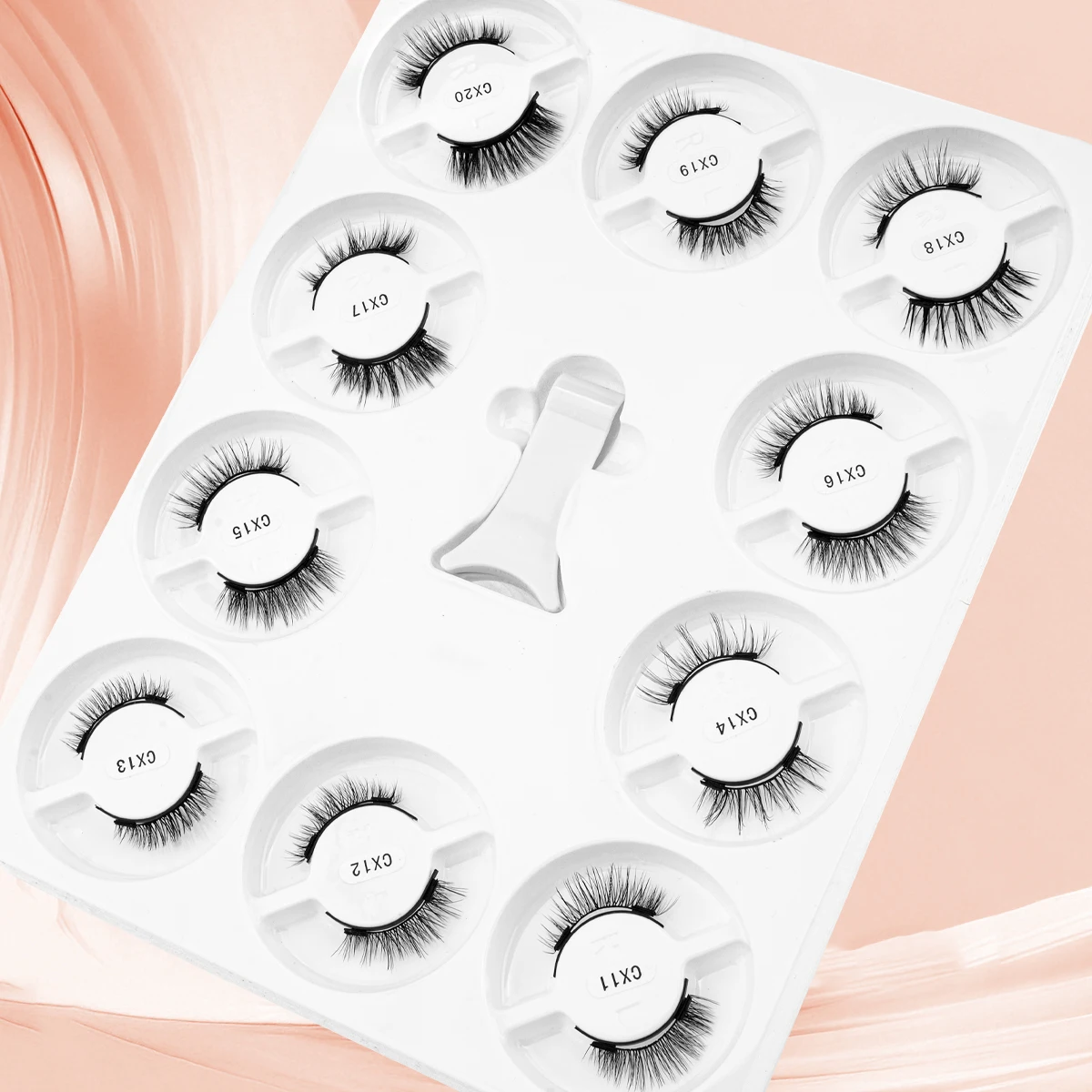 5/10 Pairs Magnetic Fake Eyelashes Kit Handmade Fluffy Faux Mink Lashes Curler 3D False Eyelashes Extension Makeup with Tweezers