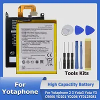 XDOU YT0125081 YT0225023 CLYT-33001 Battery For Yotaphone 2 3 Yota3 Yota Y3 C9660 YD201 YD206 YT0125081 + Free Tools