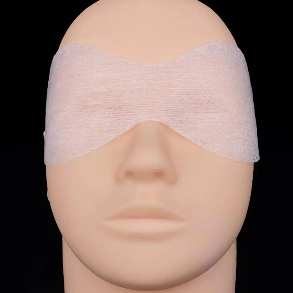 100/200/400 Uds parche en el ojo seco no tejido máscara de ojos desechable papel DIY algodón Natural cubiertas de ojos de papel herramientas para el cuidado de la piel Facial