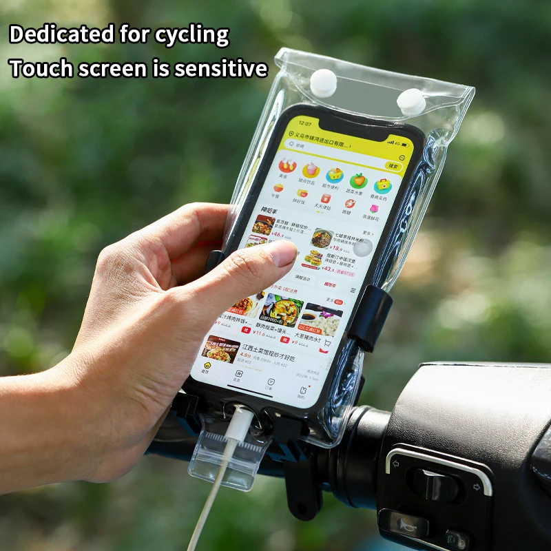 1/3/5 قطعة أغطية هاتف شفافة مقاومة للماء أكياس الهاتف المحمول لركوب الدراجات والسباحة تحت الماء واقيات الهاتف المحمول #4