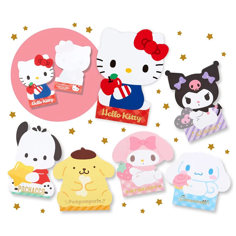 New Hello Kitty Notebook Memo Book Cute Cinnamoroll Personalized Kuromi Hand Book Note Paper Cartoon Memo School Supplies