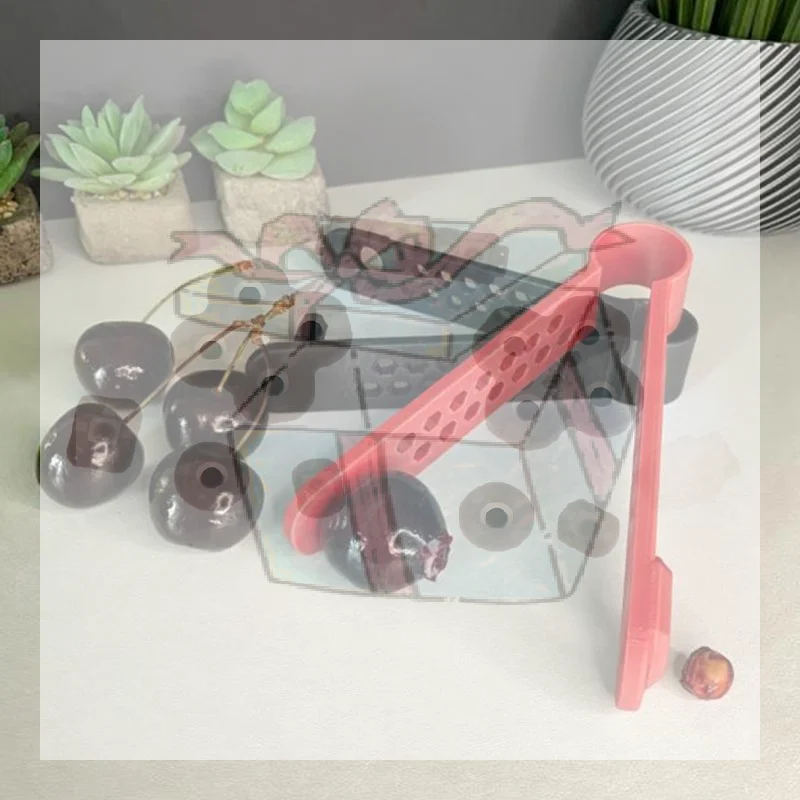 Kitchen Gadgets To 3D Print - 3Dプリントされたチェリーピッター、使いやすいフルーツコアラーと種抜き器、チェリー、オリーブなどに、キッチンガジェットとして使用可能