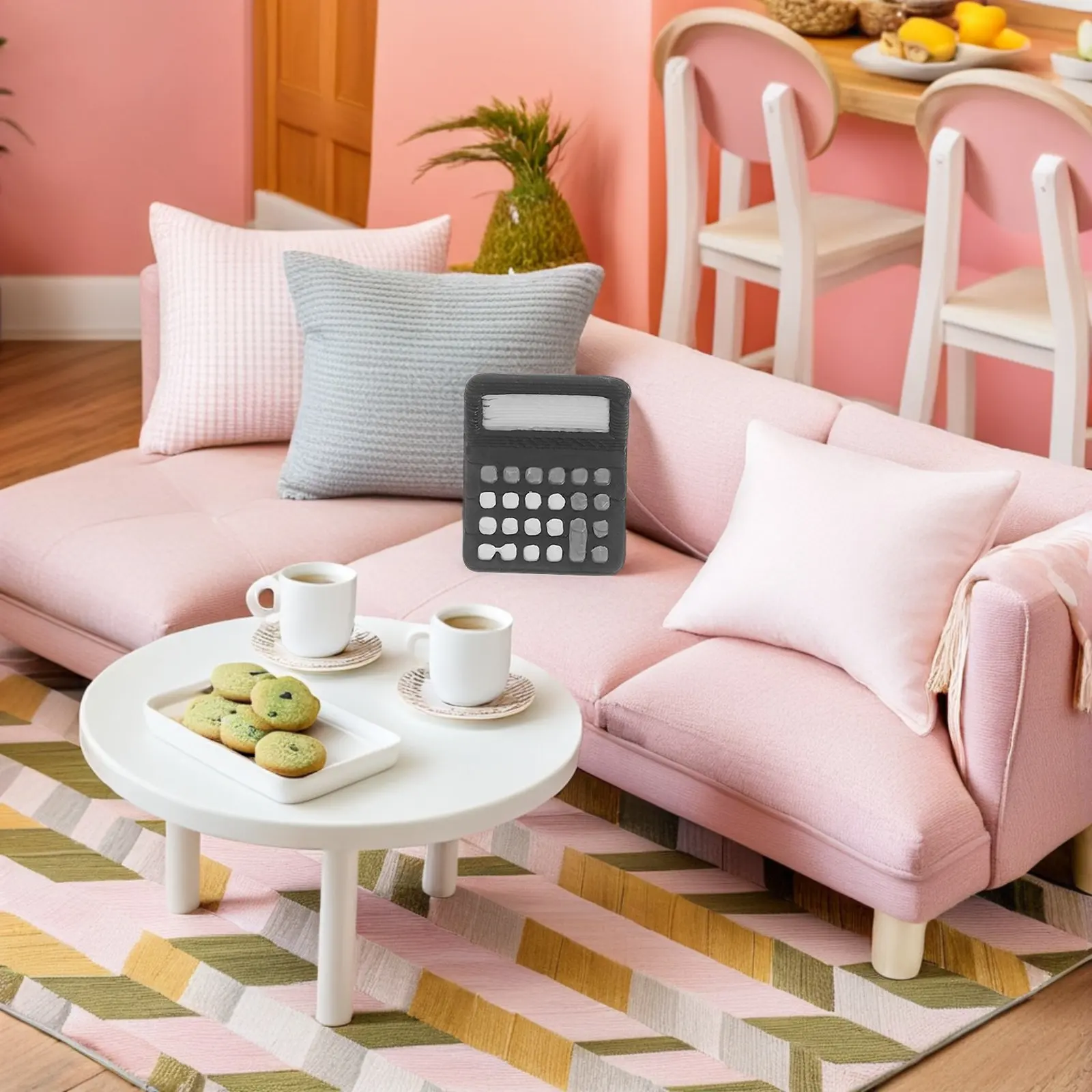 

10Pcs Mini Calculator Set Compact Portable Detailed for Mini House Accessories Dollhouse Decoration Miniature Room Setup