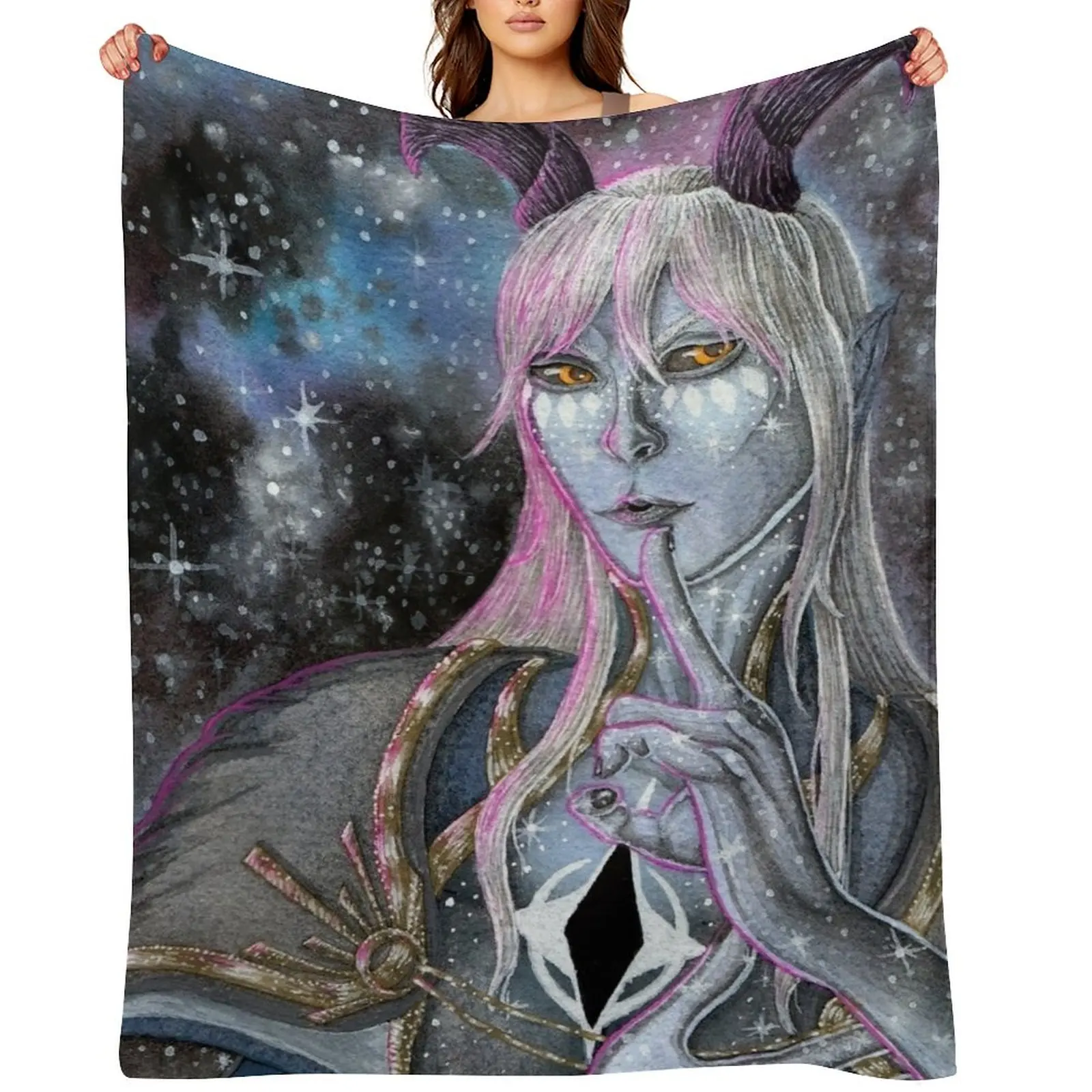 

Fanart Aaravos Throw Blanket blankets and throws Single for sofa Multi-Purpose Blankets