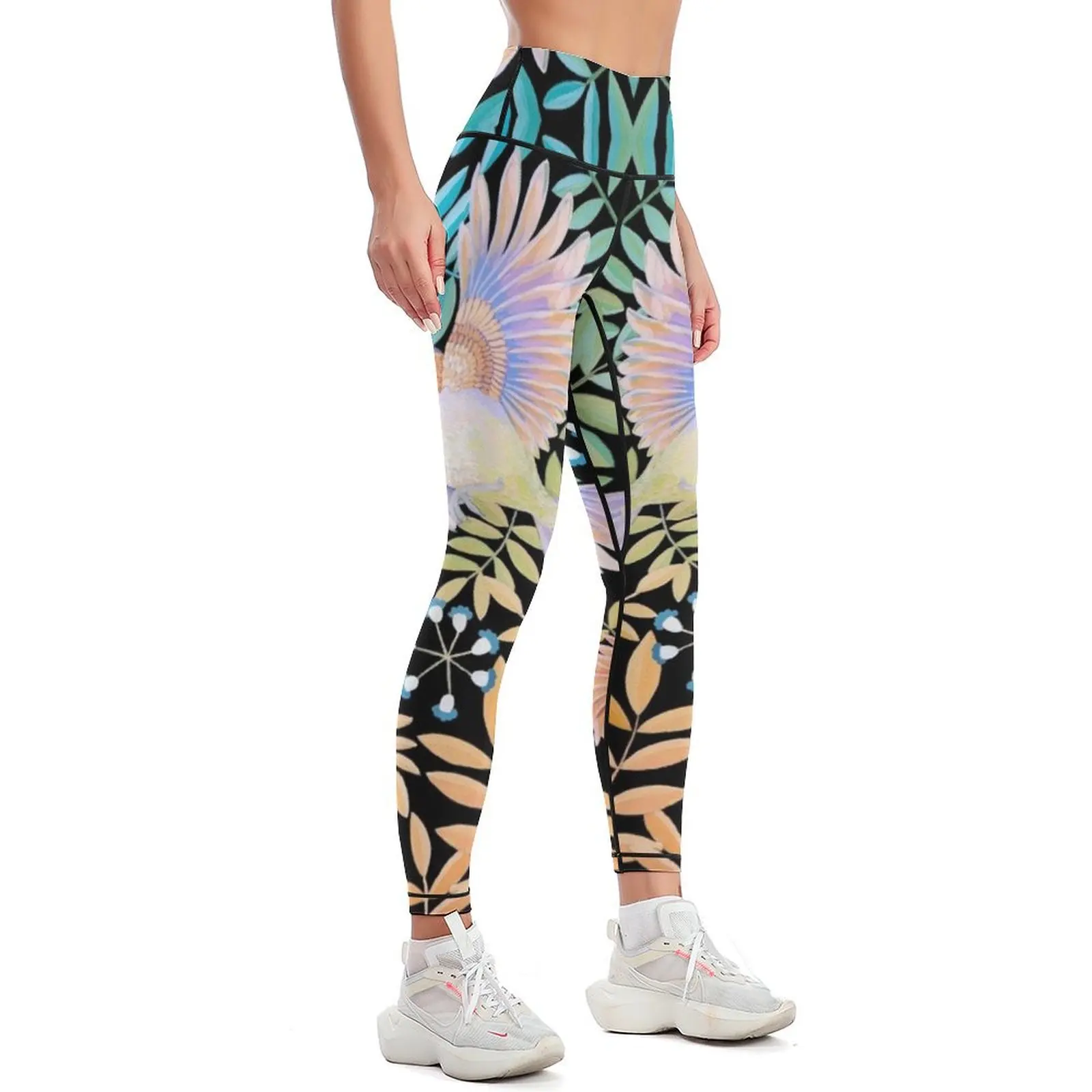 Birds of Paradise Leggings Women's push up Women sports Womens Leggings