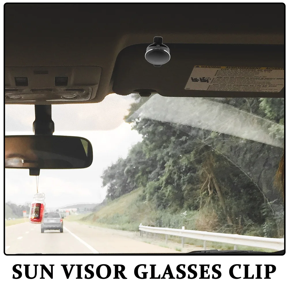 

2Pcs Auto Sunglasses Holder Aluminum Alloy Car Visor Clip Sturdy Durable Multifunctional Eyeglasses Storage Accessory