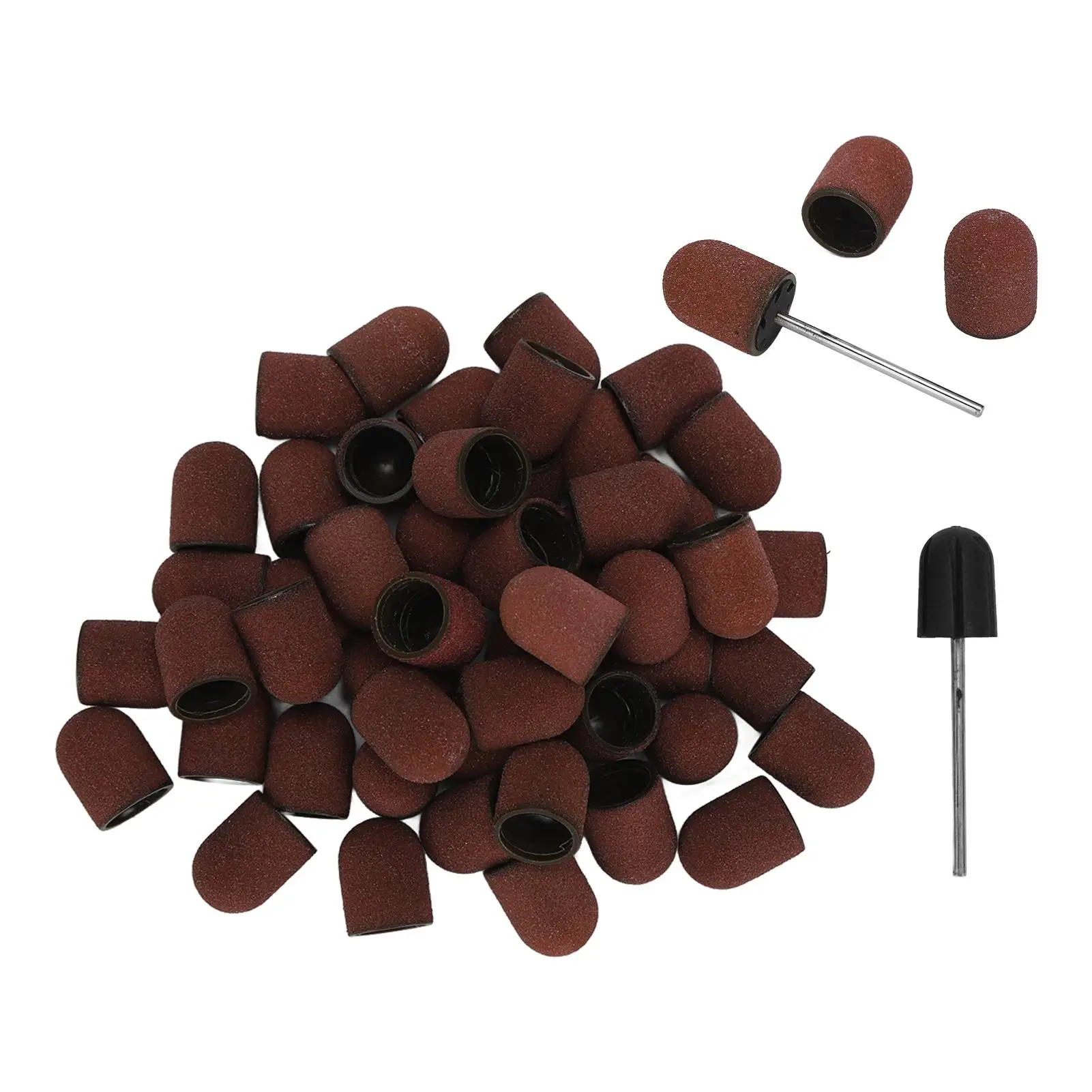 

Professional Nail Polish Tool Kit 50 Pieces 180 Grit Sanding and 2 Sanding Shafts for Nail Care and Manicure