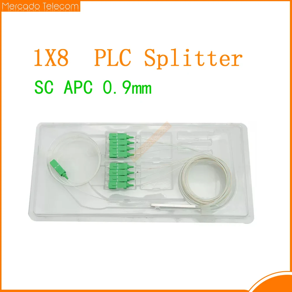 

Free Shipping 10pcs 1X8 PLC Splitter/Fiber Optic PLC spliter/Planar Lightwave Circuit Splitter SC/APC