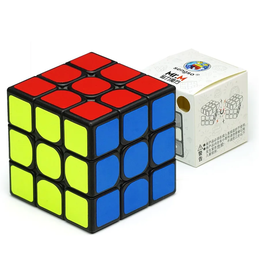 Sengso Magic Cube 2X2 3X3 4X4 5X5 Mr. Magnetische Magische Kubus Stickerelss Snelheid Cubo Mágico Volwassen En Kinderen Puzzel Speelgoed Geschenken