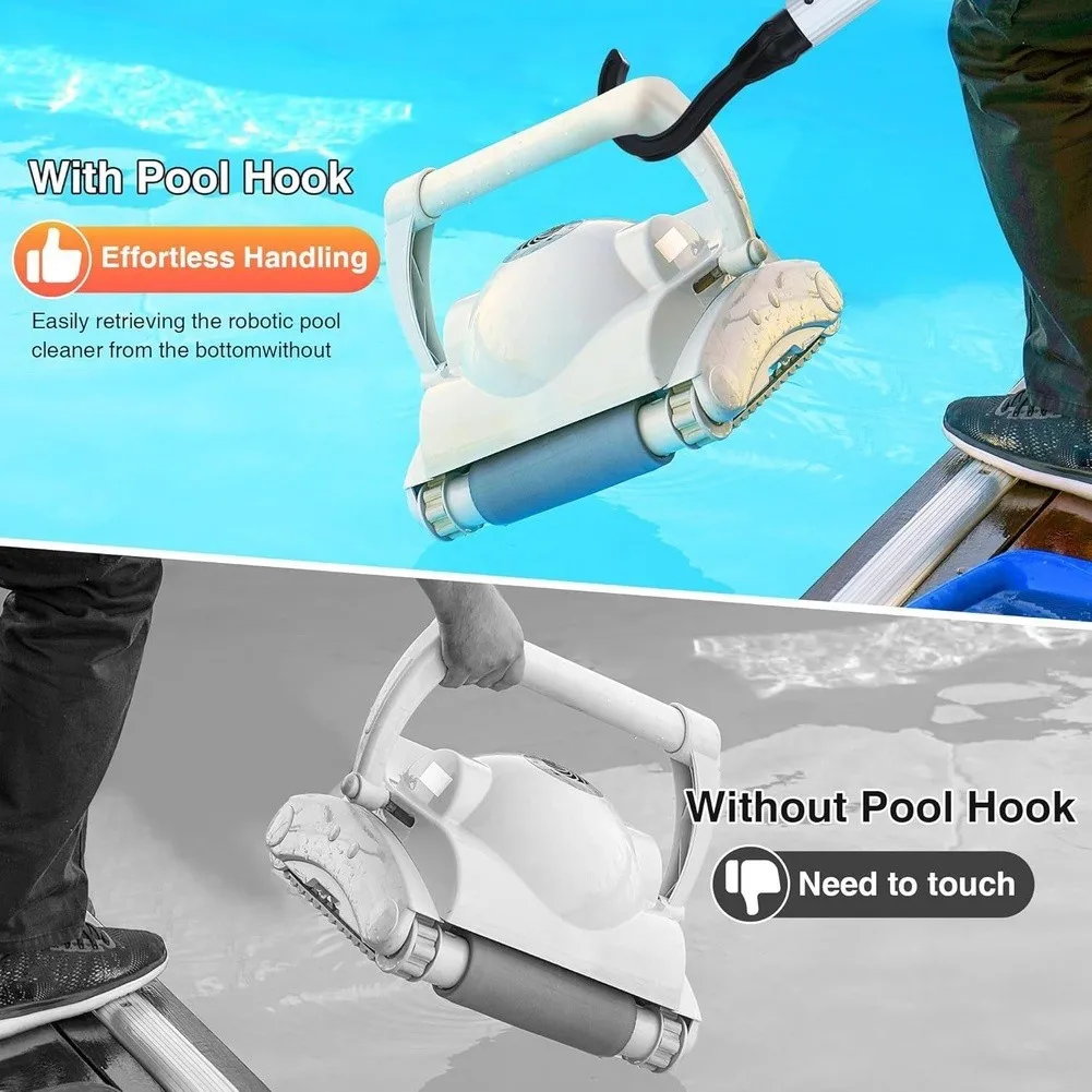 Robotic Pool Cleaner Hook for All Cordless and Wired Robotic Vacuums Fits Standard For Telescopic Poles 8.3 x 1.2 in