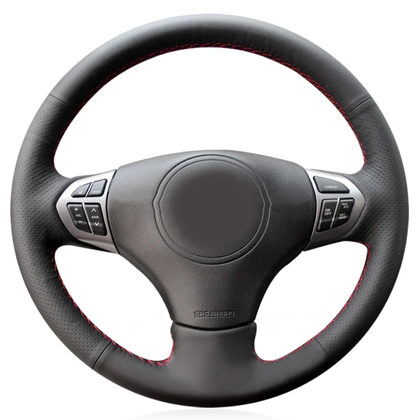 Black Artificial Leather Trim Protection Car Steering Wheel Cover For Suzuki Grand Vitara 2007 2008 2009 2010 2011 2012 2013