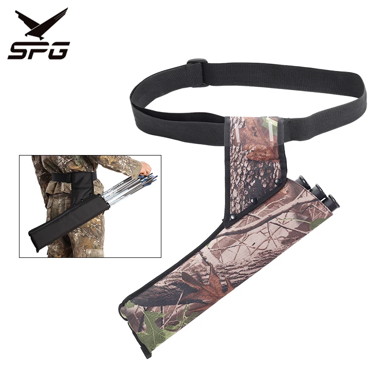 

Archery Arrow 3 Tubes Quiver Oxford Hunting Shooting Right Hand Waist Hanged Arrow Bag Holder Bow and Arrow Storage Accessories