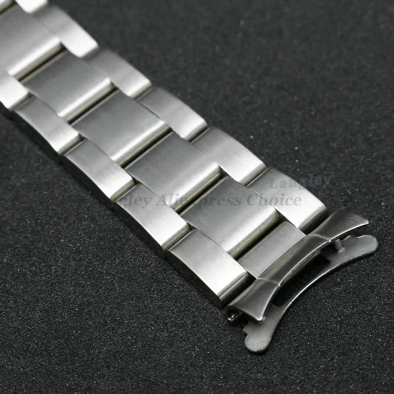 Stainless Steel Bracelet Strap for Rolex Water Ghost Oyster Men Sport Watchband Curved End Metal Band 17mm 18mm 19mm 20mm 21mm